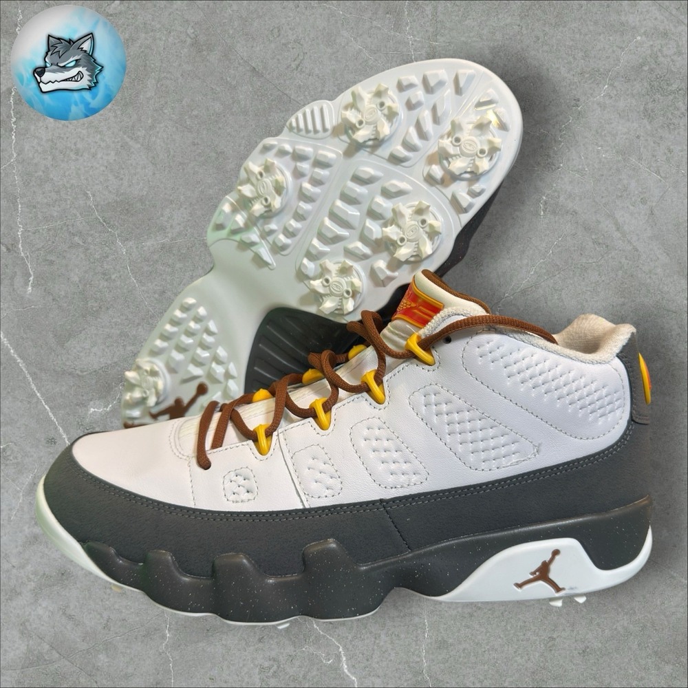 Air Jordan 9 G Golf Low NRG US Open White Cool Grey Men's Size 6.5 FN6931-100